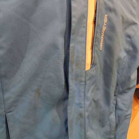 obermeyer Teen Boys Blue Warm Ski Jacket/Coat- Size Large - Picture 5 of 6